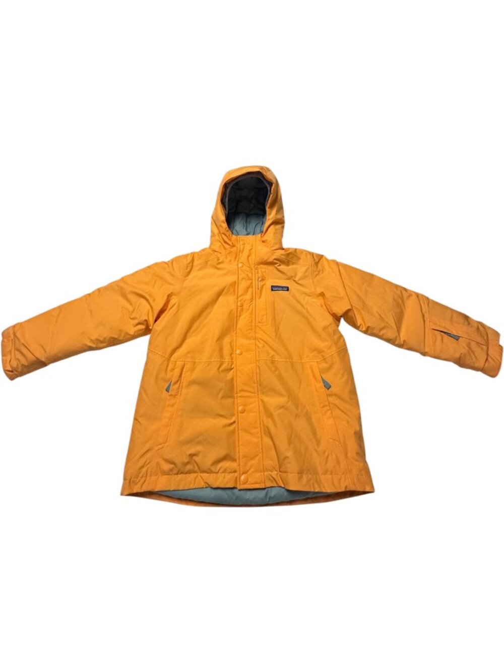 🧡 Patagonia Kids Powder Town Jacket Vivid Apricot Size Small (7-8) NWT $239